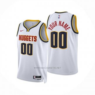 Camiseta Denver Nuggets Personalizada Association 2024-25 Blanco