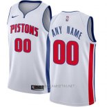 Camiseta Detroit Nike Pistons Personalizada 17-18 Blanco