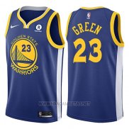 Camiseta Golden State Warriors Draymond Green NO 23 2017-18 Azul