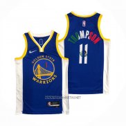 Camiseta Golden State Warriors Klay Thompson NO 11 Icon Royal Special Mexico Edition Azul