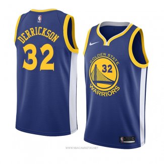 Camiseta Golden State Warriors Marcus Derrickson NO 32 Icon 2018 Azul