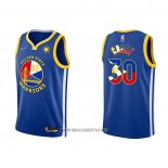 Camiseta Golden State Warriors Stephen Curry NO 30 Filipino Azul