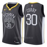 Camiseta Golden State Warriors Stephen Curry NO 30 Statement 2017-18 Negro