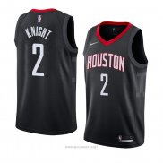 Camiseta Houston Rockets Brandon Knight NO 2 Statement 2018 Negro