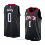 Camiseta Houston Rockets Briante Weber NO 0 Statement 2018 Negro