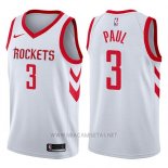 Camiseta Houston Rockets Chris Paul NO 3 2017-18 Blanco