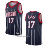 Camiseta Houston Rockets Tari Eason NO 17 Ciudad 2022-23 Negro