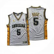 Camiseta Indiana Pacers Jalen Rose NO 5 Blanco