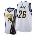Camiseta Indiana Pacers Jeremy Lamb NO 26 Earned Blanco