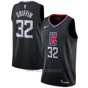 Camiseta Los Angeles Clippers Blake Griffin NO 32 Statement 2017-18 Negro