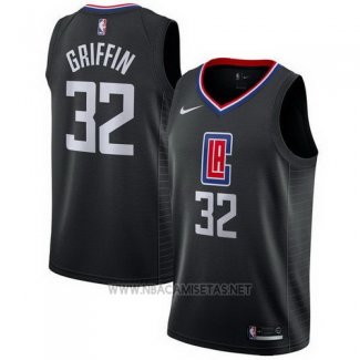 Camiseta Los Angeles Clippers Blake Griffin NO 32 Statement 2017-18 Negro