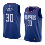 Camiseta Los Angeles Clippers Mike Scott NO 30 Icon 2018 Azul