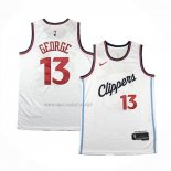 Camiseta Los Angeles Clippers Paul George NO 13 Association 2024-25 Blanco
