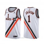 Camiseta Los Angeles Clippers Reggie Jackson NO 1 Classic Edition Blanco