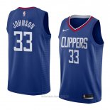 Camiseta Los Angeles Clippers Wesley Johnson NO 33 Icon 2018 Azul