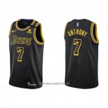 Camiseta Los Angeles Lakers Carmelo Anthony NO 7 Mamba 2021-22 Negro