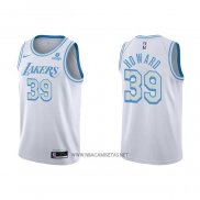 Camiseta Los Angeles Lakers Dwight Howard NO 39 Ciudad 2021-22 Blanco