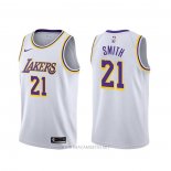 Camiseta Los Angeles Lakers J.r. Smith NO 21 Association 2020 Blanco