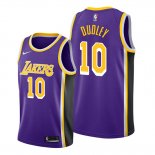 Camiseta Los Angeles Lakers Jarojo Dudley NO 10 Statement Violeta