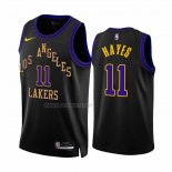 Camiseta Los Angeles Lakers Jaxson Hayes NO 11 Ciudad 2023-24 Negro