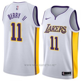 Camiseta Los Angeles Lakers Joel Berry II NO 11 Association 2018 Blanco