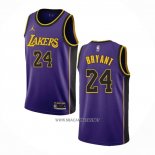 Camiseta Los Angeles Lakers Kobe Bryant NO 24 Statement 2022-23 Violeta