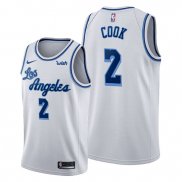 Camiseta Los Angeles Lakers Quinn Cook NO 2 Classic Edition Blanco
