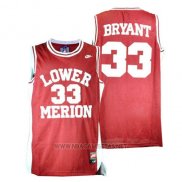 Camiseta Lower Merion Kobe Bryant NO 33 Rojo