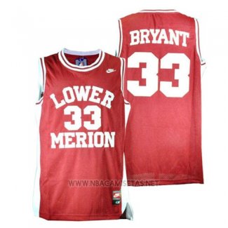 Camiseta Lower Merion Kobe Bryant NO 33 Rojo