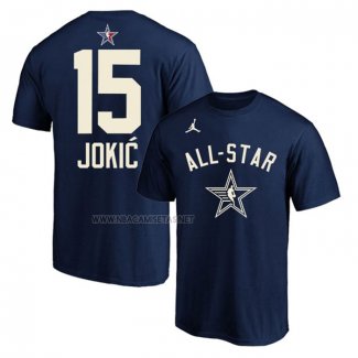 Camiseta Manga Corta All Star 2024 Nikola Jokic Azul