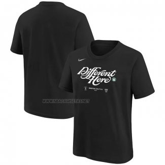 Camiseta Manga Corta Boston Celtics 2024 NBA Playoffs Mantra Negro
