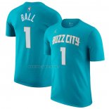 Camiseta Manga Corta Charlotte Hornets Lamelo Ball Ciudad 2023-24 Verde