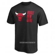 Camiseta Manga Corta Chicago Bulls Whole New Game Negro