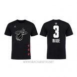 Camiseta Manga Corta Dwyane Wade All Star 2019 Miami Heat Negro