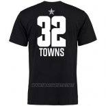 Camiseta Manga Corta Karl-Anthony Towns All Star 2019 Minnesota Timberwolves Negro