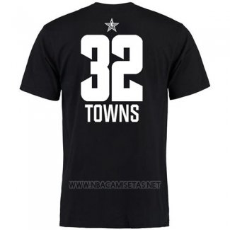 Camiseta Manga Corta Karl-Anthony Towns All Star 2019 Minnesota Timberwolves Negro