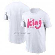 Camiseta Manga Corta Los Angeles Lakers James King Commemorative Blanco