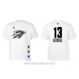 Camiseta Manga Corta Paul George All Star 2019 Oklahoma City Thunder Blanco