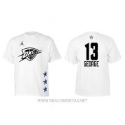 Camiseta Manga Corta Paul George All Star 2019 Oklahoma City Thunder Blanco