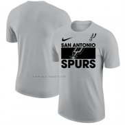 Camiseta Manga Corta San Antonio Spurs Gris