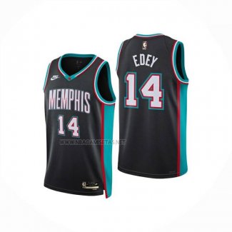 Camiseta Memphis Grizzlies Zach Edey NO 14 Classic 2025-26 Negro
