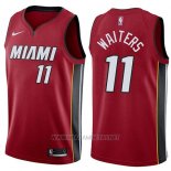 Camiseta Miami Heat Dion Waiters NO 11 Statement 2017-18 Rojo