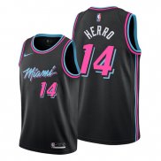 Camiseta Miami Heat Tyler Herro NO 14 Ciudad 2018-19 Negro