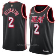 Camiseta Miami Heat Wayne Ellington NO 2 Classic 2018 Negro