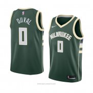 Camiseta Milwaukee Bucks Trevon Duval NO 0 Icon 2018 Verde