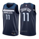 Camiseta Minnesota Timberwolves Jamal Murray NO 11 Crawford Icon 2017-18 Azul