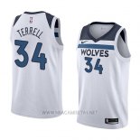 Camiseta Minnesota Timberwolves Jared Terrell NO 34 Association 2018 Blanco