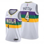 Camiseta New Orleans Pelicans Elfrid Payton NO 4 Ciudad Edition Blanco