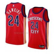 Camiseta New Orleans Pelicans Jordan Hawkins NO 24 Statement 2023-24 Rojo