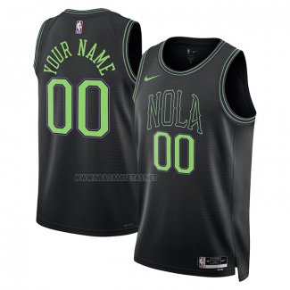 Camiseta New Orleans Pelicans Personalizada Ciudad 2023-24 Negro